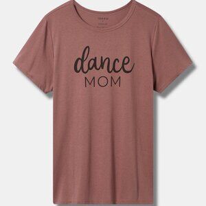 ❤️NWT VINTAGE TORRID TEE "DANCE MOM" SOFT COTTON CREW NECK GRAPHIC TOP SIZE 4X